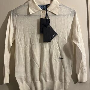 Prada polo women’s Cream Sweater